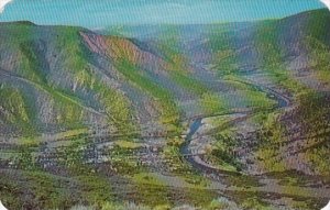 Panorama Of Glenwood Springs And The Colorado River Valley In Western Colorad...