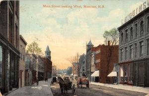 Moncton New Brunswick Canada west on Main St horses buggies antique pc Y11268