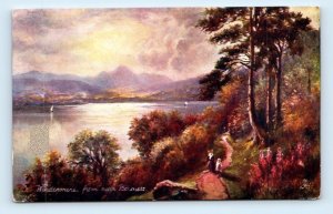 Tuck Oilette~ Windermere from near Bowness LAKE DISTRICT England Postcard