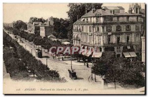 Angers Old Postcard Boulevard Marechal Foch