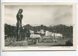 438041 Spain Tenerife Santa Cruz Maritime Avenue Vintage photo postcard