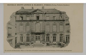 France - Paris. Hotels Saint-James & Albany, Façade