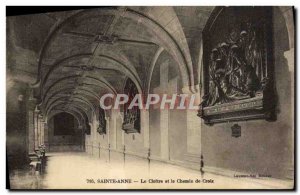 Old Postcard Sainte Anne D & # 39Auray The Cloister and the Cross