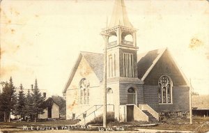 c.'19, Real Photo, RPPC, M.E.Methodist  Church, Loyal, WI, Msg, Old Post Card