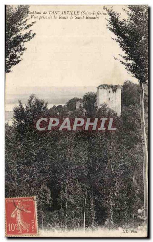 Tancarville - View Taking the Road of Saint Romain - Old Postcard