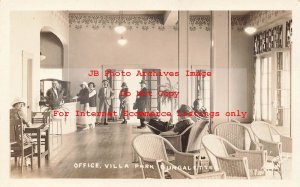 CA, Catalina Island, California, RPPC, Villa Park Bungalette, Lobby Interior