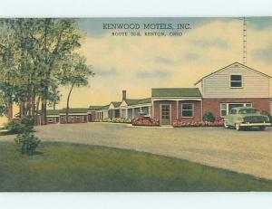 Unused Linen MOTEL SCENE Kenton Ohio OH hk0757@