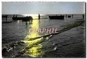 Old Postcard St Jean de Monts (Vendee) Boats at Rest