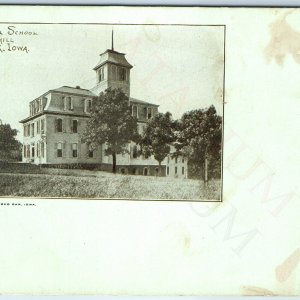 c1900s Red Oak, IA Powell School Oak Hill Guardsman Printing Litho Photo PC A192