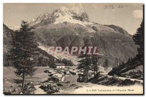 Postcard Old Trelechamp and the Aiguille Verte