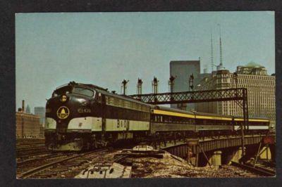 IL Chesapeake & Ohio Railroad Train CHICAGO ILLINOIS PC