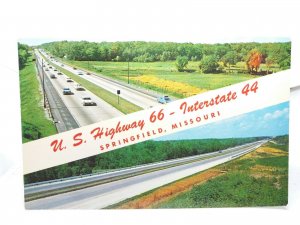 US Highway 66 - Interstate 44 Springfield Missouri  USA Vintage Postcard