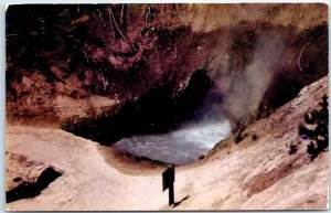 Postcard - Dragons Mouth Spring, Yellowstone National Park - Wyoming