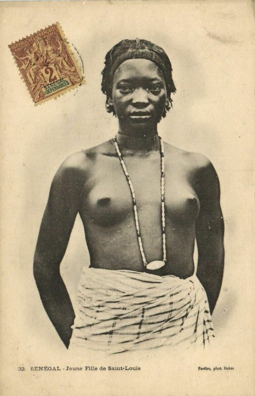 CPA AK Senegal Ethnic Nude Fortier - 32. Jeune Fille de Saint-Louis (71169)