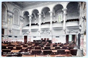 1910's NEW STATE SENATE CHAMBER ANNAPOLIS MARYLAND MD G W JONES POSTCARD