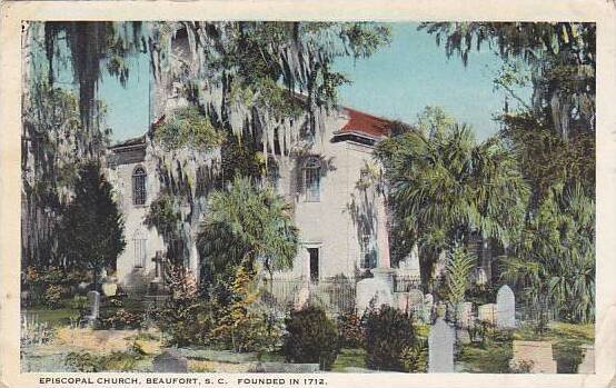 South Carolina Beaufort Saint Helena Episcopal Church Founded in 1712