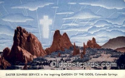 Garden of Gods, Colorado Springs, CO USA April 9th 1950, Religious Unused lig...