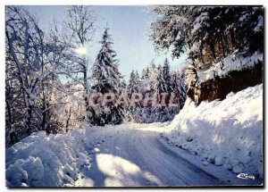 Postcard Modern Snow And Sun Contre Jour