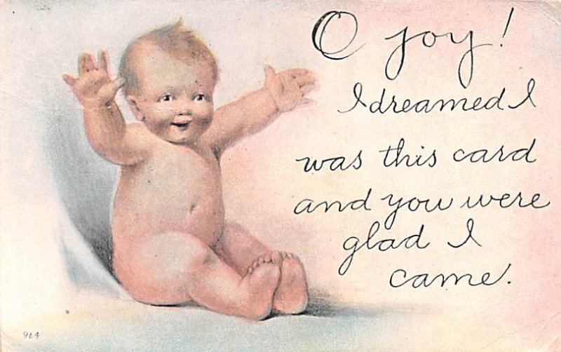 Naked Baby 1917 Missing Stamp 