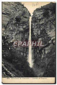 Old Postcard surroundings Grenoble Cascade Craponoz