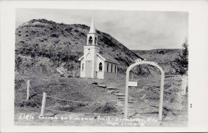 Drumheller Alberta Your Little Church Dinosaur Trail Vogue Studio Postcard E88