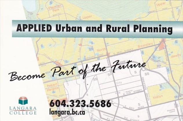 Applied Urban & Rural Planning Langara College Vancouver Canada