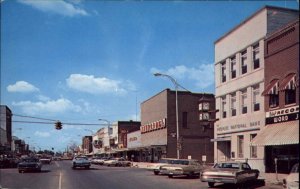 Stuttgart Arkansas AR Classic 1960s Cars Storefronts Vintage Postcard