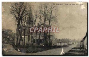 Biermont - Rue de l & # 39Eglise Old Postcard