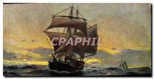 Postcard Old sailing boat