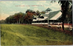 The Pavilion at Utica Park, Utica NY Vintage Postcard S20