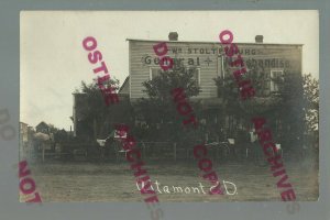 Altamont SOUTH DAKOTA RPPC 1909 GENERAL STORE nr Watertown Clear Lake GHOST TOWN