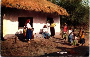 Romania Rumänisches Landleben Romanian country life Vintage Postcard C017