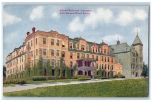 National House & Gymnasium Elgin National Watch Factory Illinois IL Postcard