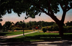 Kansas Salina Scene In Oakdale Park 1944