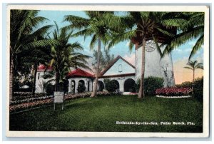 1920 Bethesda By The Sea Episcopal Church Landscape Palm Beach Florida Postcard