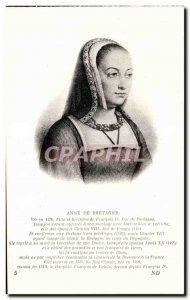 Royal Families - Royal family - Anne of Brittany - Old Postcard