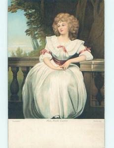 Unused Divided-Back GEORGE ROMNEY POSTCARD - MRS. MARK CURRIE PAINTING o7675