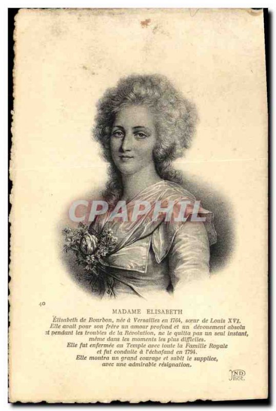 Old Postcard Marie Elisabeth