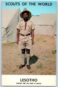 c1968's Lesotho Scouts Of The World Boy Scouts Of America Youth Vintage Postcard