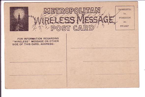 Wireless Message, Metropolitan Life Insurance, New York