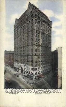 Masonic Temple Chicago IL Writing On Back