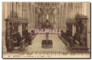 Old Postcard Bayeux Cathedral Choir