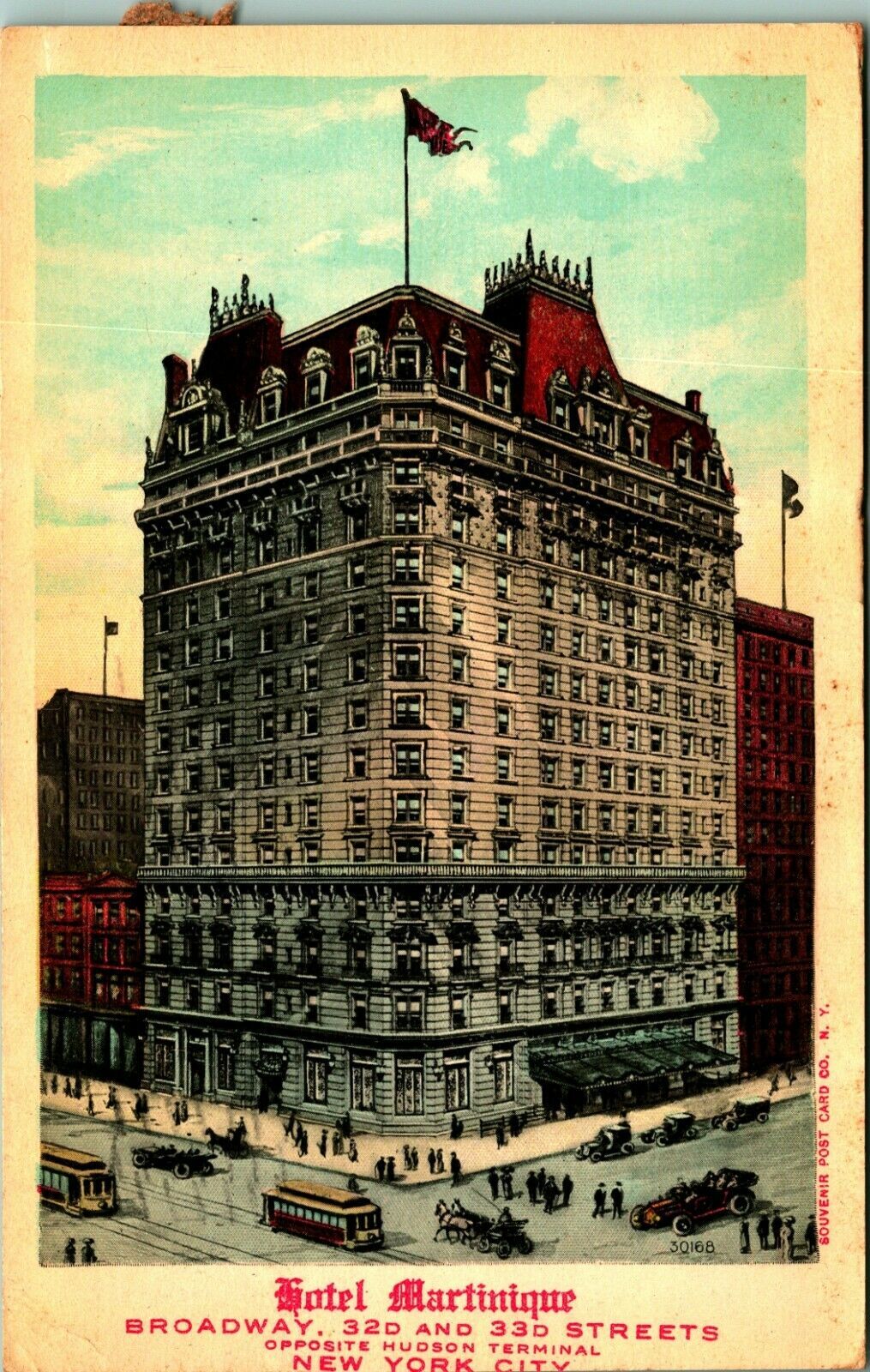 Hotel Martinique Broadway New York NY NYC 1911 DB Postcard United