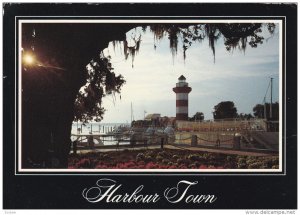 HILTON HEAD ISLAND, South Carolina; Harbour Town, Lighthouse, PU-1990