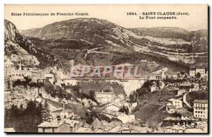 Sies Picturesque Franche-Comte-Saint-Claude (Jura) The Old Suspension Bridge ...