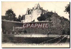 Postcard Old Vouvray I and L Chateau Moncontour The French Garden