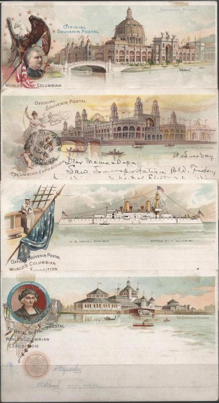 Columbian Exposition Cards, Postal Cards