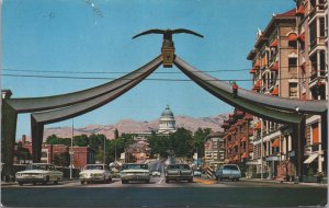 Eagle Gate Salt Lake City  Utah Chrome Postcard C096