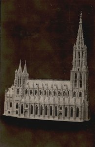 Vintage Postcard Marvelous Piece Of Carving Exact Reproduction Of Ulm Cathedral