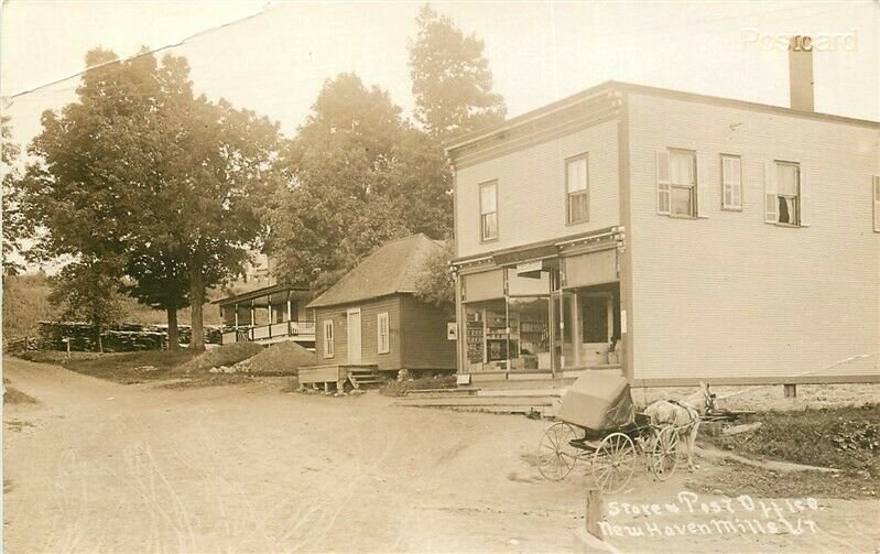 VT, New Haven Mills, Vermont, Store, Post Office, Gove Photo,  RPPC